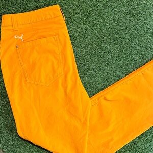 Puma Vibrant Orange Golf Trousers 34x32